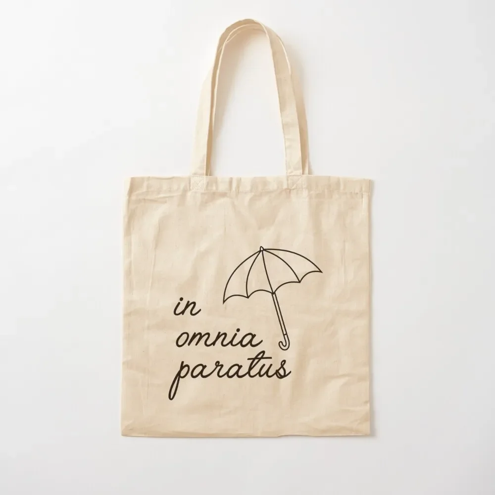 

In Omnia Paratus Artwork Tote Bag shopping trolley bag canvas bags tote bag men's