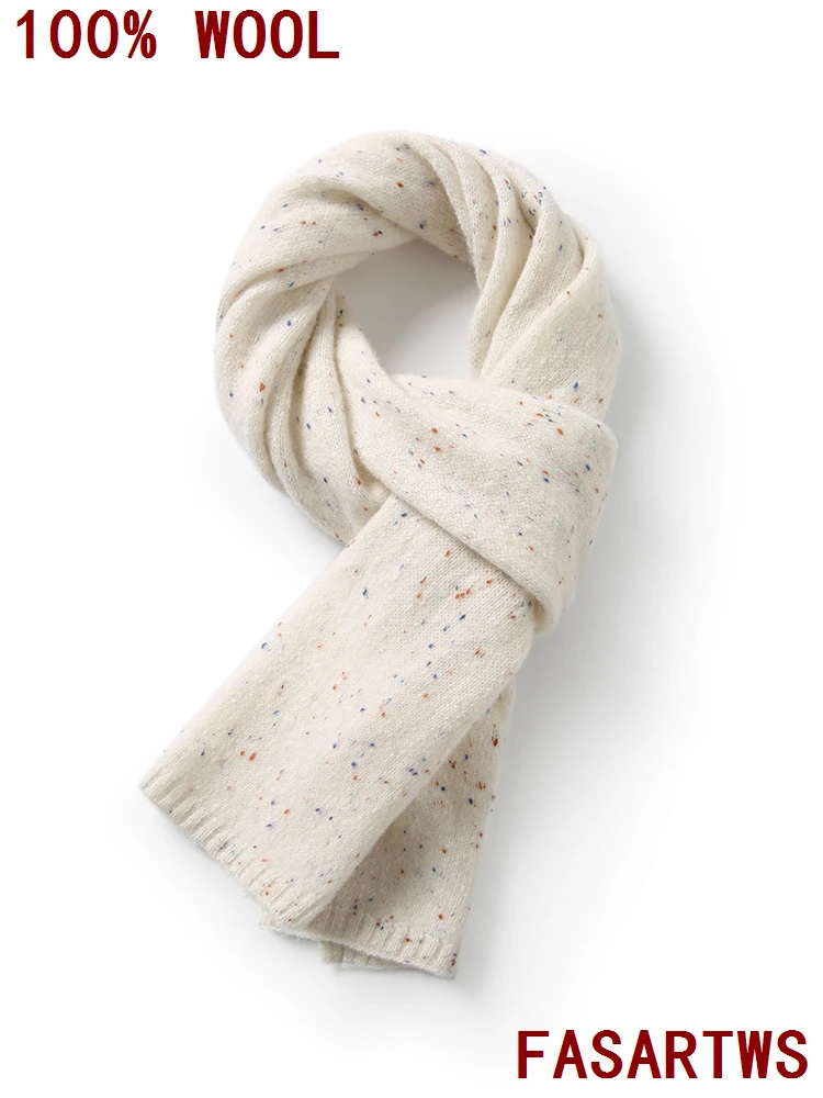 

Шарф из 100% шерсти, женский зимний красочный шарф, вязаная шаль, модные шарфы, накидки, теплые накидки, кашемировый шейный платок, повседневный мягкий