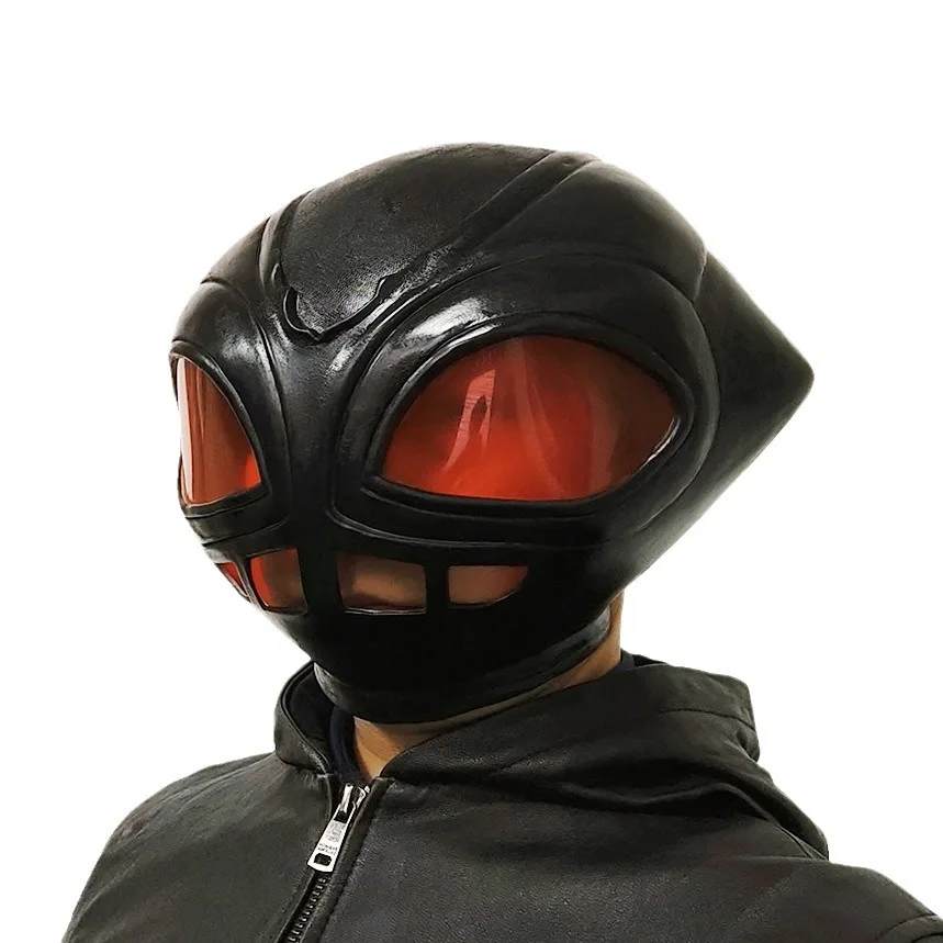 Sci-Fi-Alien-Stil Vollgesichtsmaske mit roter Linse, verstellbarem Riemen, Helmmaske für Erwachsene, Halloween-Maskerade, Cosplay-Party-Requisiten – Detail 5