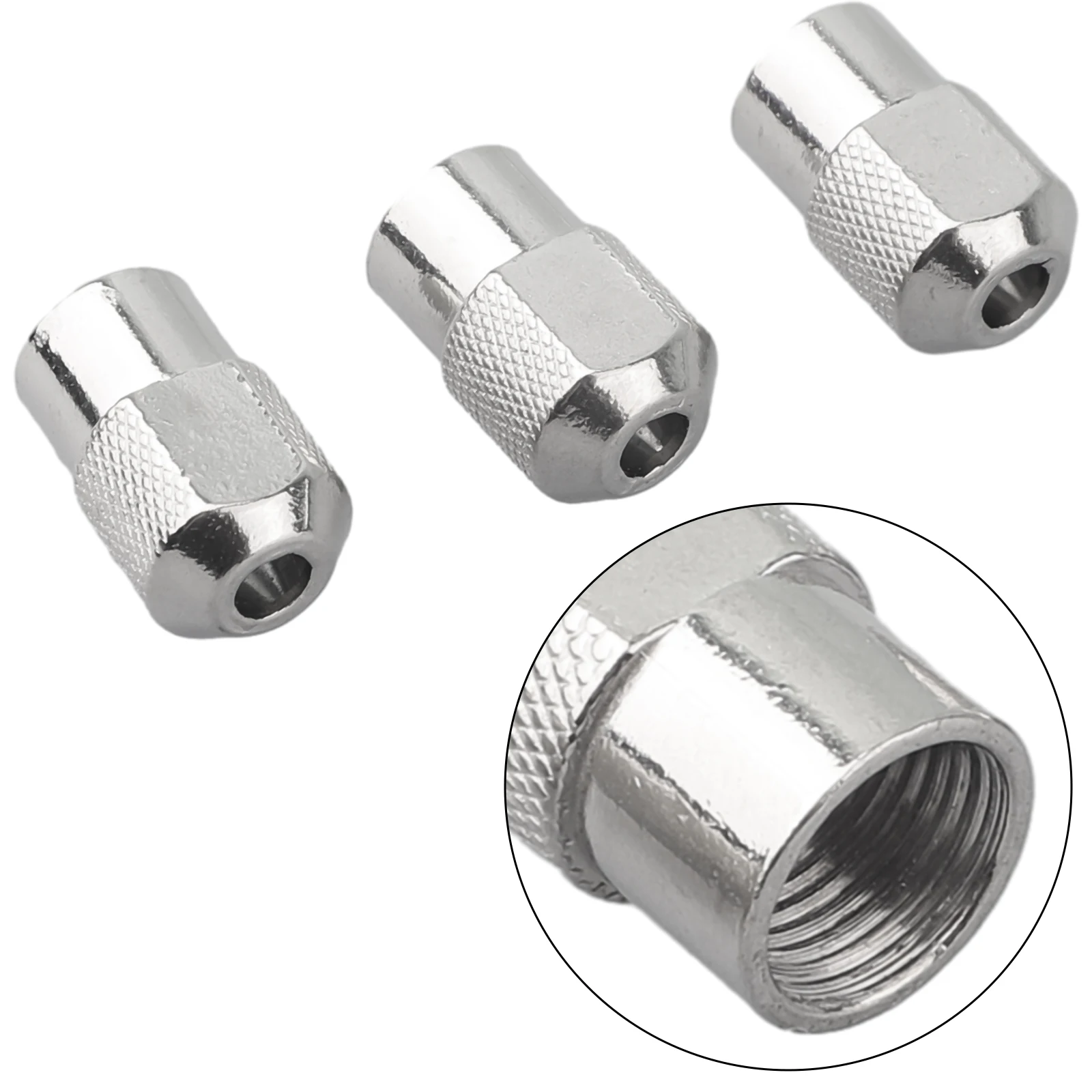 3pcs M8x0.75 Chuck Nut Collet Thread Easy Install Fastening Chuck Nut Electric Grinder Accessories Rotary Tool