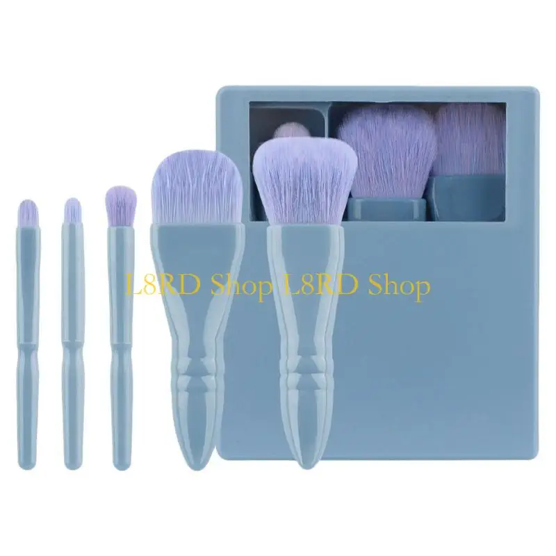 l8rd 5 pcsメイクアップブラシセット化粧品ブラシセットフルフェイスメイクアップブラシ