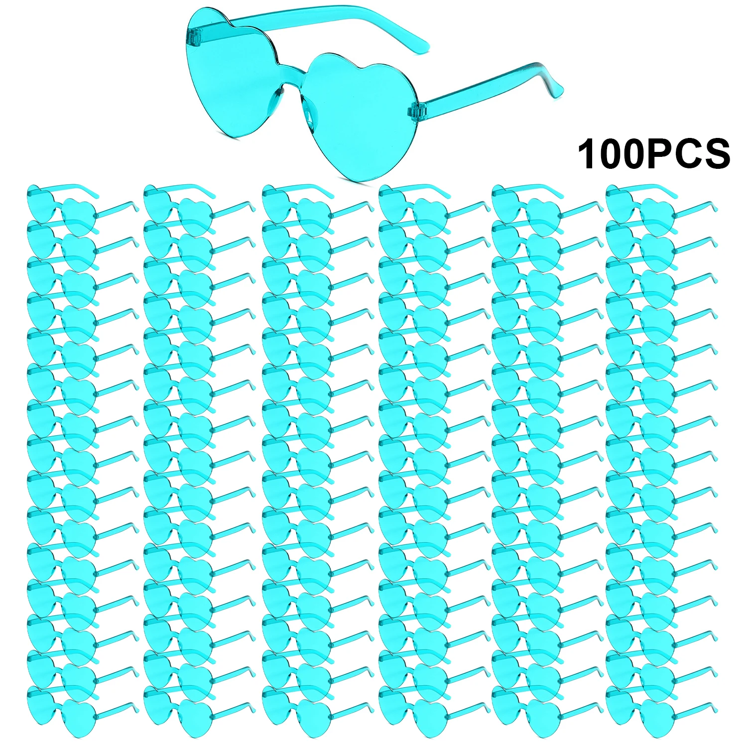 

100 шт. солнцезащитных очков в форме сердца, реквизит для вечеринок, очки-сердечки, сувениры для вечеринок, оптовые рождественские украшения