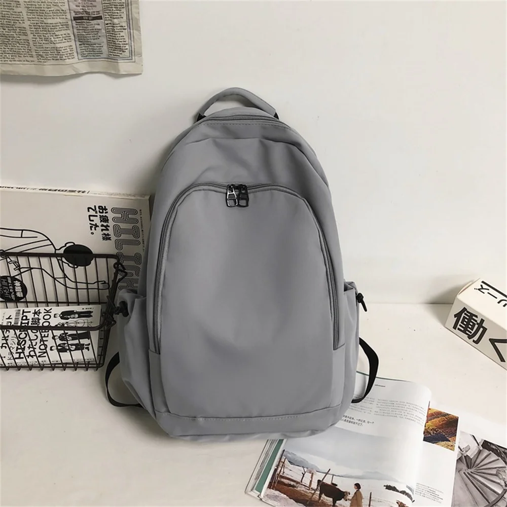 Ransel siswa sekolah menengah, ransel sederhana dipersonalisasi, bordir nama anak laki-laki dan perempuan bepergian, hadiah kustom, tas nilon