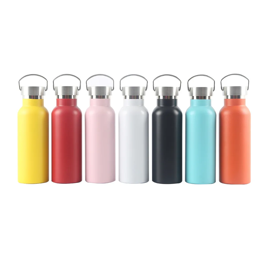 

500ML Thermos Cup, American Style, Vacuum, Double stainless Steel, Portable Handle, Sports Climbing, Large Capacity Water Bottle