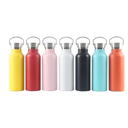 500ML Thermos Cup, American Style, Vacuum, Double stainless Steel, Portable Handle, Sports Climbing, Large Capacity Water Bottle