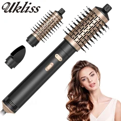 3 in Hair Dryer Brush Rotating Blow Dryer Brush Hot Air Styler Electric Hairdryer Hot Air Spin Brush Set Curling Iron Comb