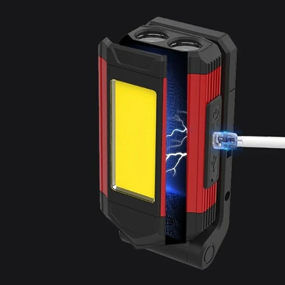 Lumière de réparation à chargement Usb, aimant intégré, projecteur haute luminosité pour l'entretien des véhicules, Construction, Camping en plein air