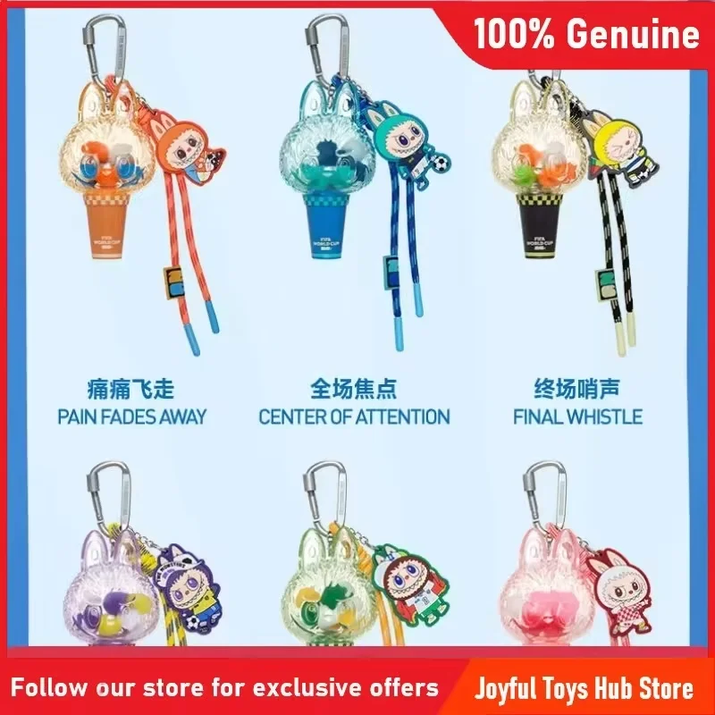 

POP MART Labubu Mini Pendant Light Blind Box - Коллекционная фигурка из серии «Монстры: Чемпионат мира по футболу» для украшения сумок и телефонов