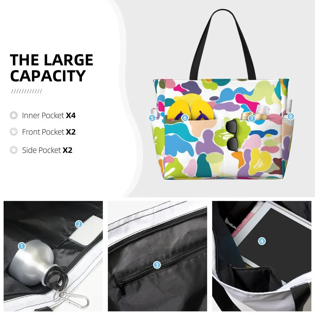 APE-Bape Large travel bag, waterproof beach Pool, gym tote or camping bag