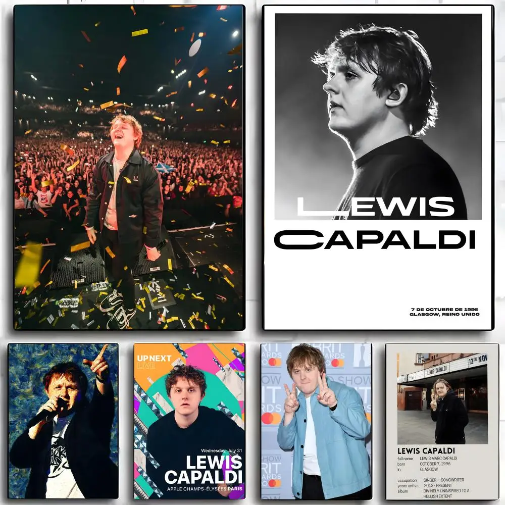 Singer L-Lewis C-Capaldi Poster Wall art print art suitable for living room bedroom bar parlor home decor gift