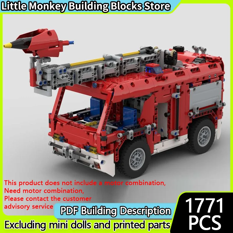

Urban Rescue Vehicles Model MOC Building Bricks Classic Firetruck Modular Technology Children Holiday Gifts Assemble Toys Suit