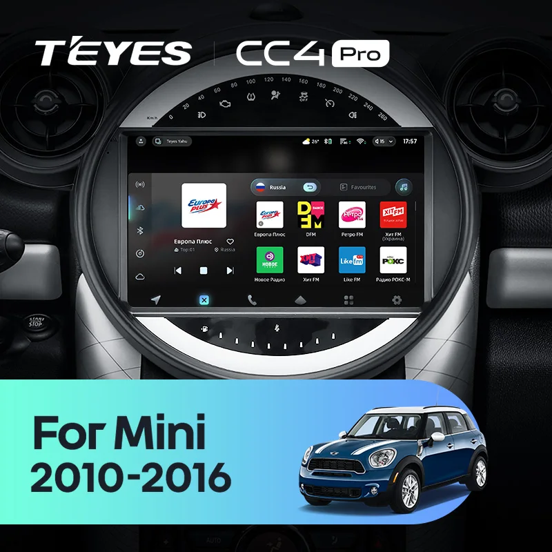 TEYES CC4 PRO For BMW Mini 2010 - 2016 CarPlay Radio Multimedia Stereo Car play Android Auto 2DIN Autoradio
