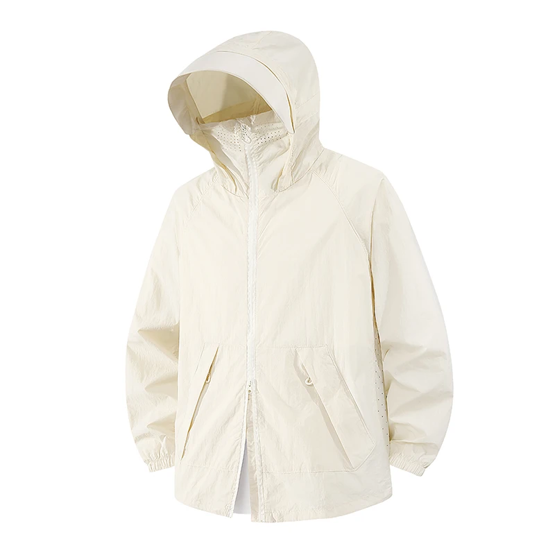 Summer Outdoor Running Fitness Lightweight Breathable Sunscreen Jacket for Couples Fashionable Loose UV Protective Skin Clothes - view 2