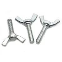 1-10 Uds. De acero al carbono chapado en Zinc DIN316, perno de mariposa, perno de ala, tornillo de ala de pulgar, tornillo de apriete manual M3 M4 M5 M6 M8 M10 M12
