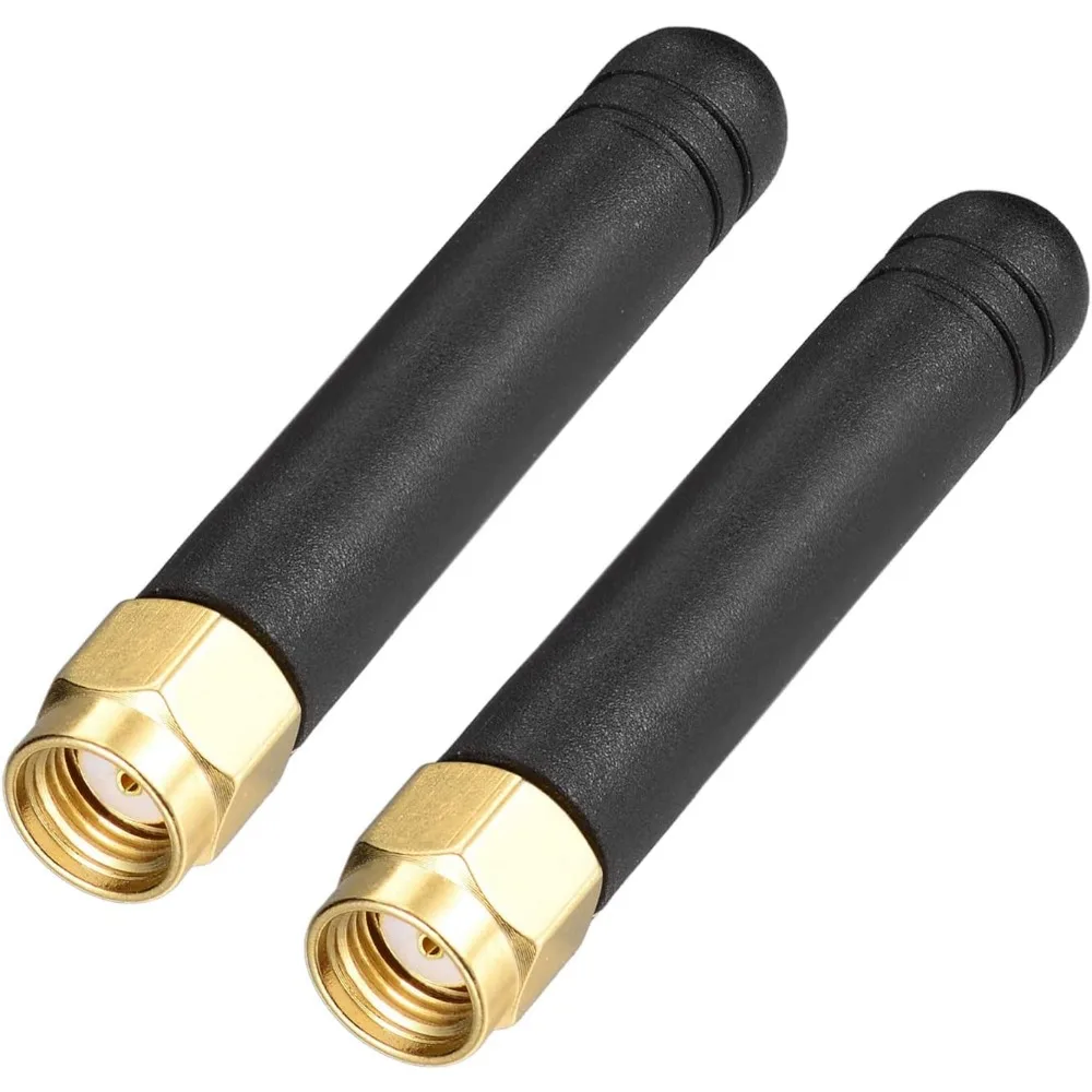 2.4GHz 5.8GHz Dual Band WiFi Antenna  3dbi Rubber Antennae RP SMA Connector for USB Adapter Network Router Mini PCI Card  Camera