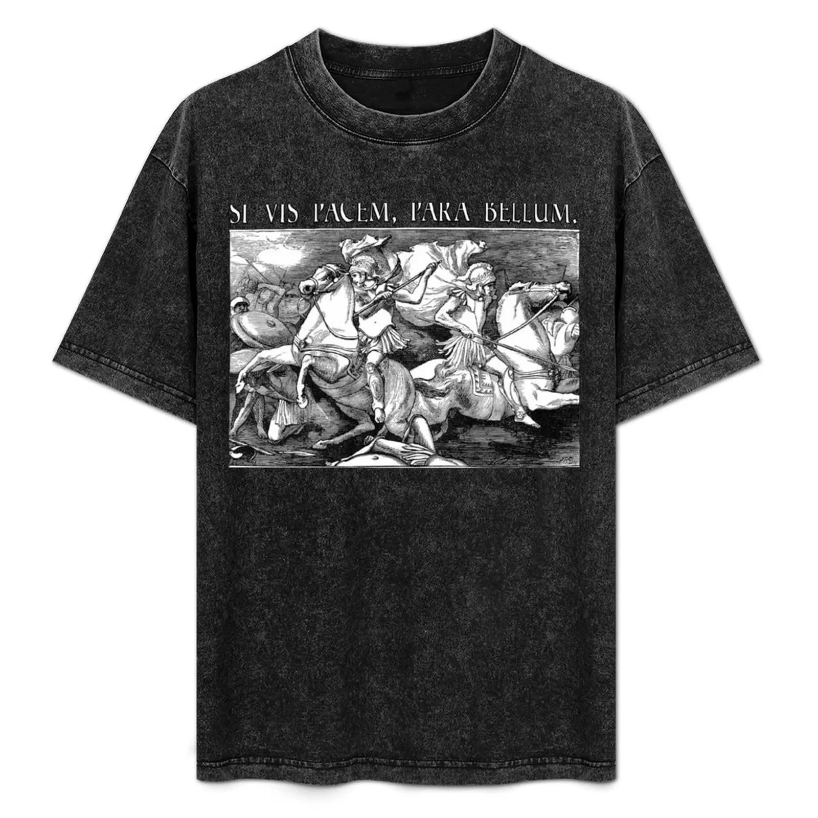 

Si vis pacem para bellum T-Shirt Active Sports Short Sleeve Cotton Shirt