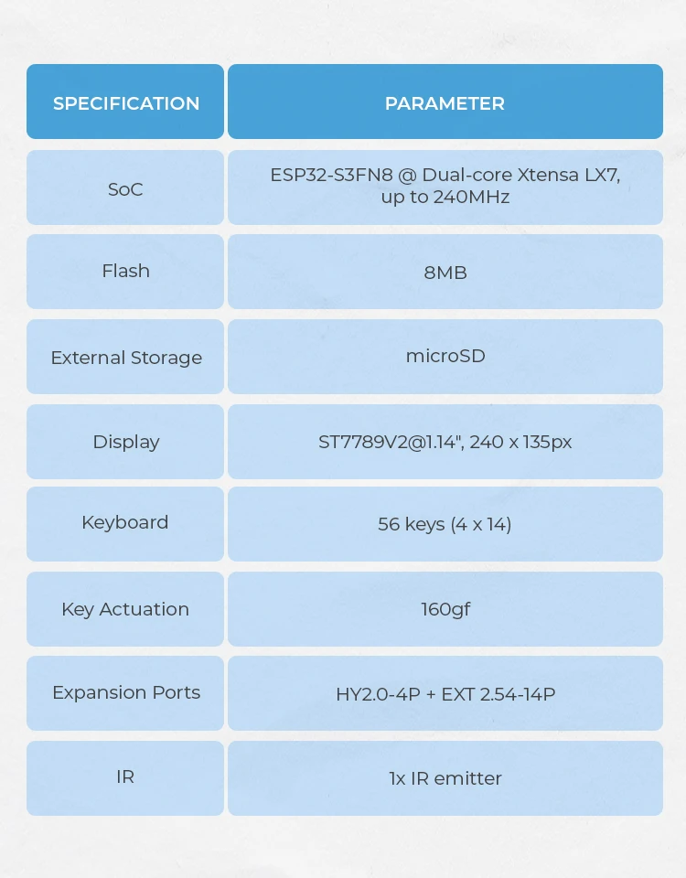 Cardputer Adv Version ESP32 Portable Computer M5StampS3A Development Kit 1.14 Inch Screen 56 Key Keyboard Card