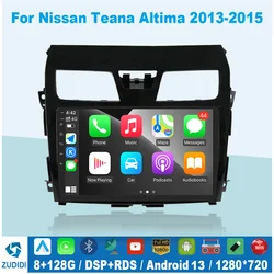 Android 13 Car Video Navi Stereo Player For Nissan Teana Altima 2013 2014 2015 GPS Radio Multimedia Carplay DSP 4G Wifi BT QLED