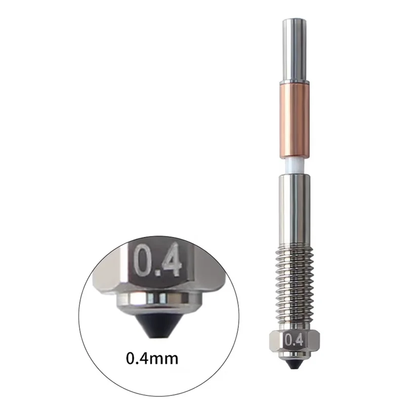 Altamente raccomandato 2 pezzi per ugello bimetallico QIDI Plus4 rimozione rapida isolamento integrazione ugelli da 0,4 mm ad alta temperatura