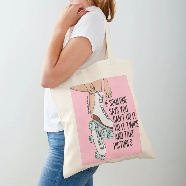 

Do it twice by Sasa Elebea Tote Bag tote bag canvas bag luxury women Canvas shoulder large size bags