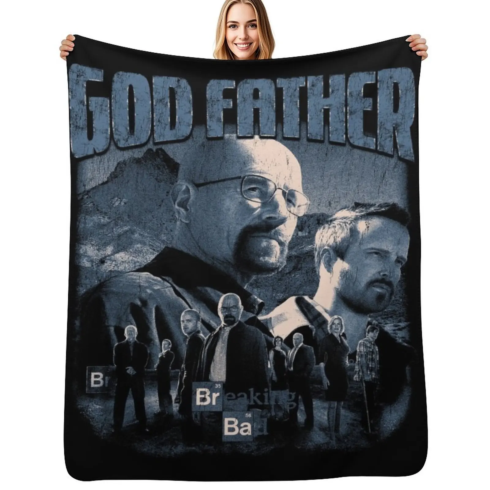 

Heisenberg breaking bad vintage style Throw Blanket Stylish Couch Blanket for Home Living Room
