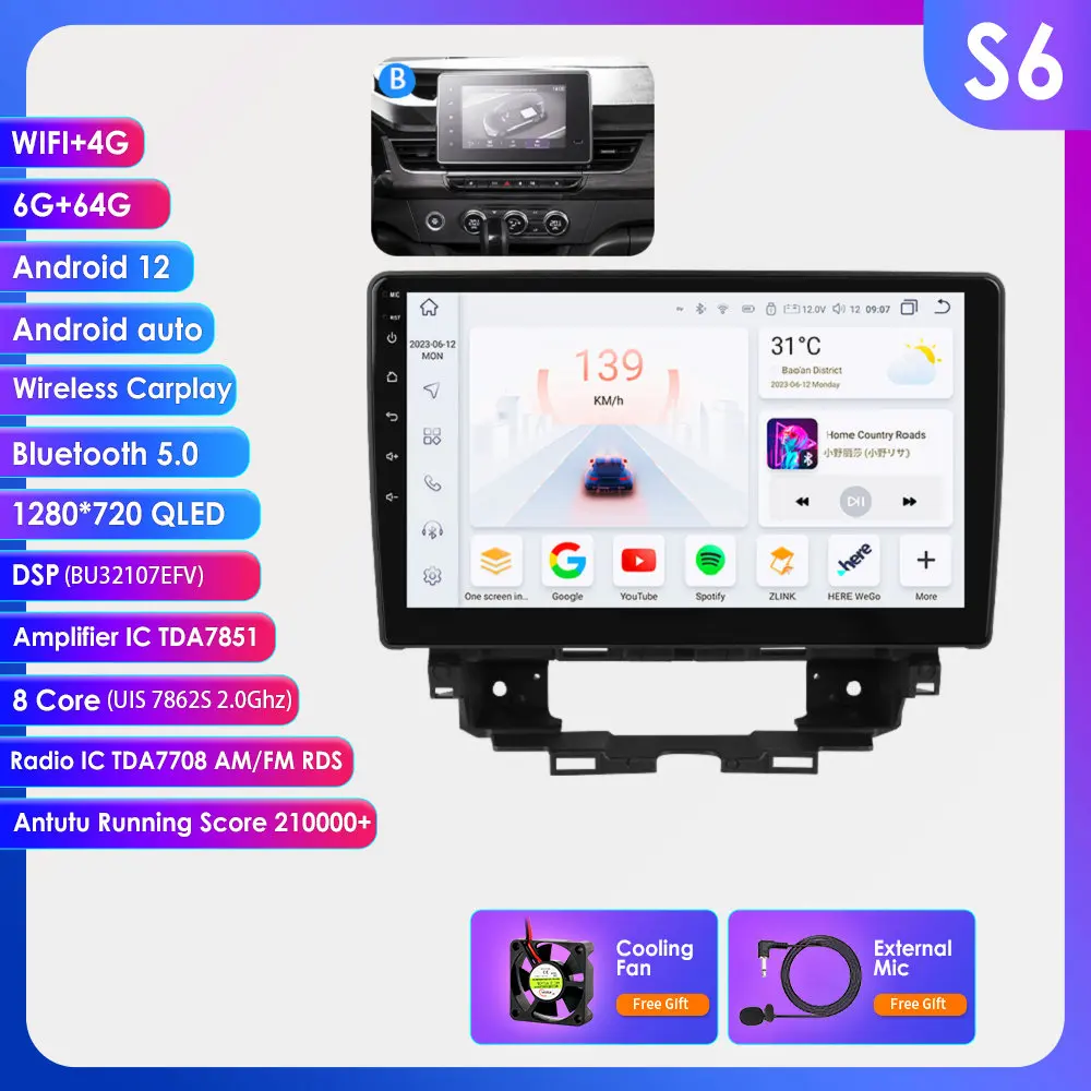 360Camera 2din Android13 Auto Multimedia Gps Speler Voor Renault Kangoo 2019-2025 Carplay Intelligent Scherm 2din Autoradio