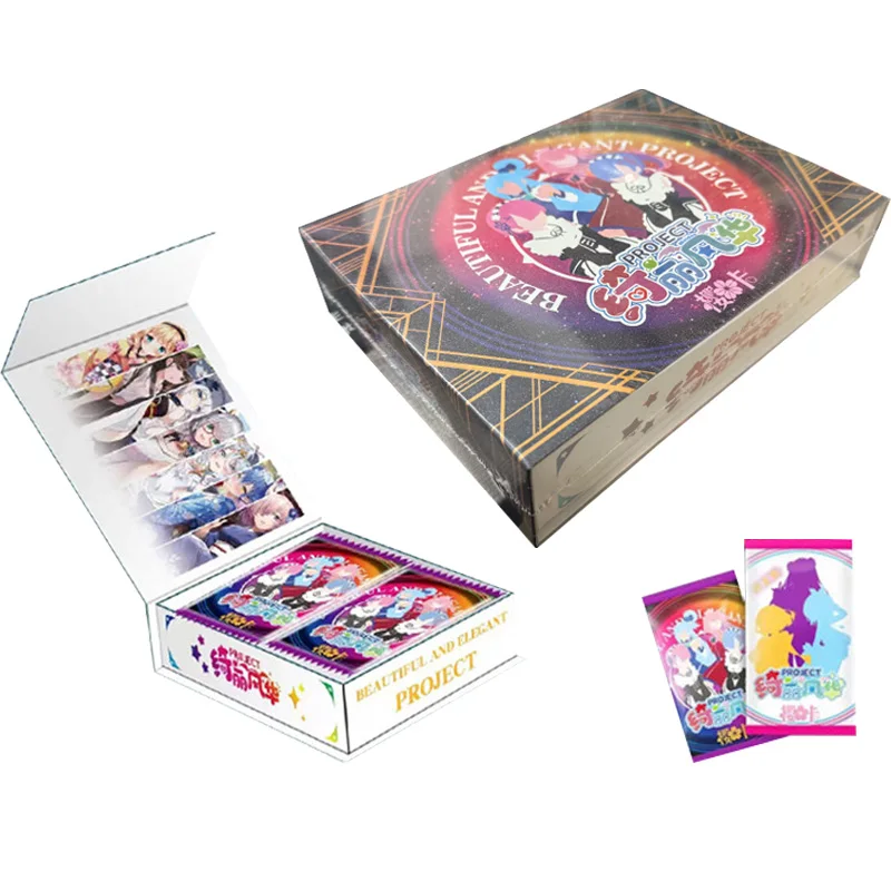 Qi Li Feng Hua Glamour Waifu Karten Großhandelspackung Anime-Mädchen Holographische Sammelkarten Versteckte Seltene SSR Sammelkarte