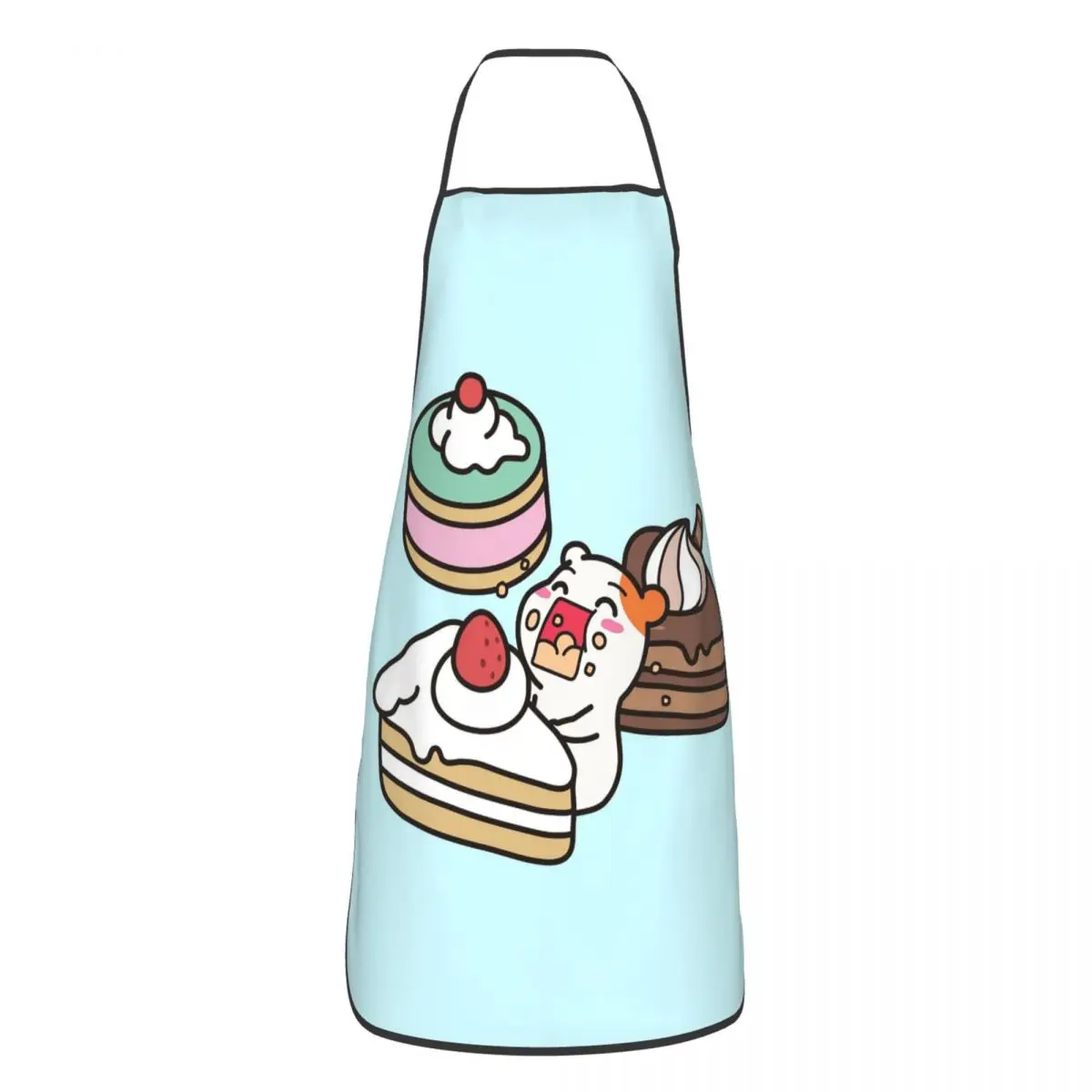 Cute Cartoon Ebichu Apron Chef Cooking Tablier Waterproof Bib Kitchen Cleaning Pinafore for Women Men Painting