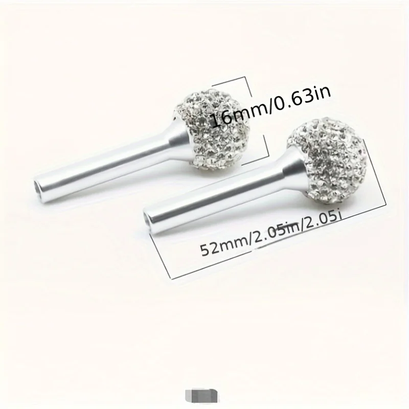 2Pcs Rhinestone Crystal Car Door Pin Lock Knob Pull Pins Aluminum Alloy Door Handle Security Door Latch Lock Pin Car Accessories view 5