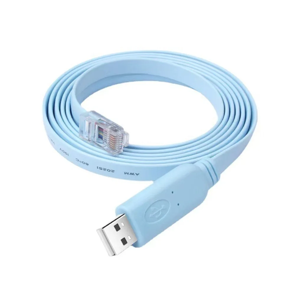 8P8C Connector USB Console Cable Extension Line Stable Connections RS232 Console Cable Router Configuration RJ45 Console Cable