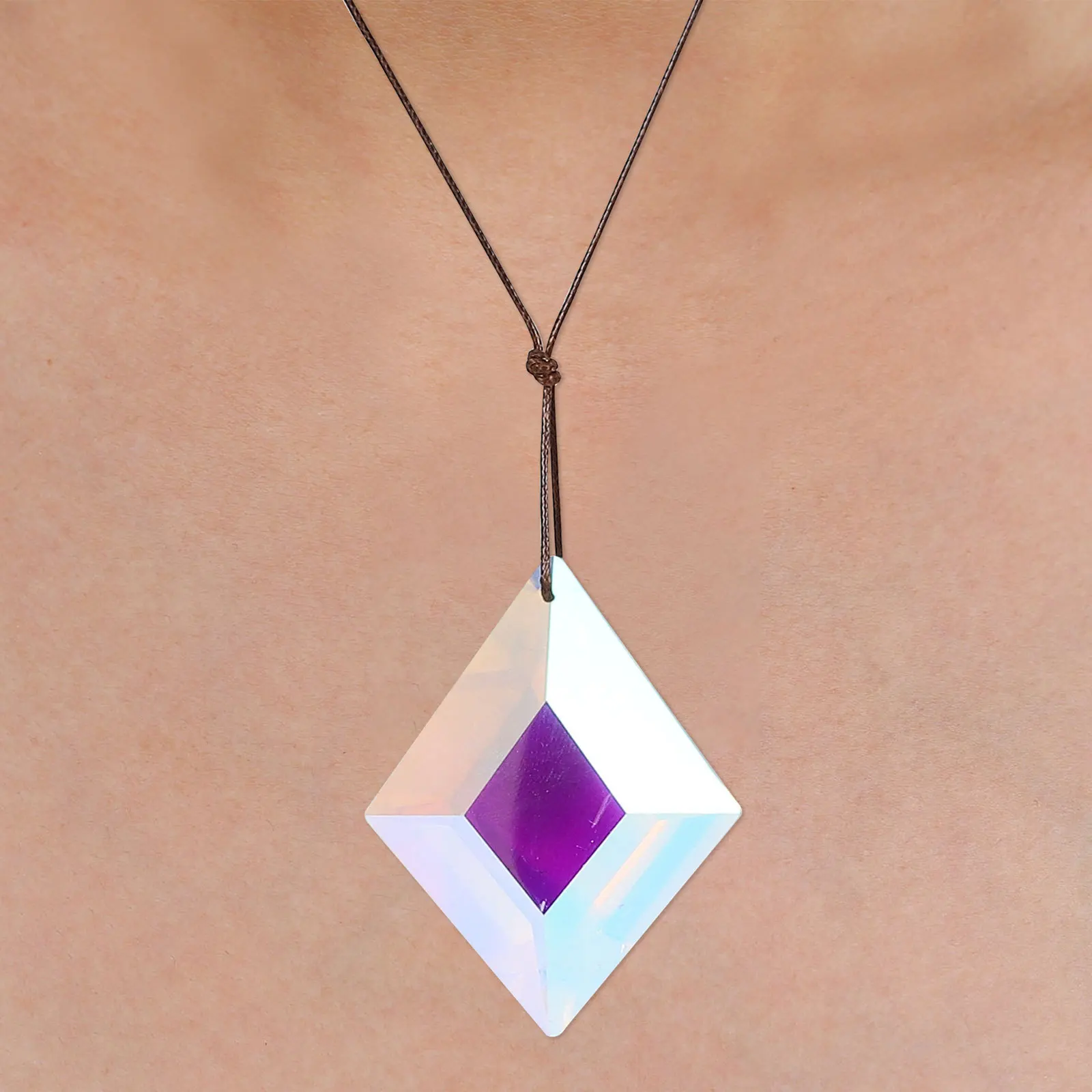 

2 Pcs Crystal Prism Pendant Ornaments Decoration Home Window Sun Catcher Hanging Decorative Catchers