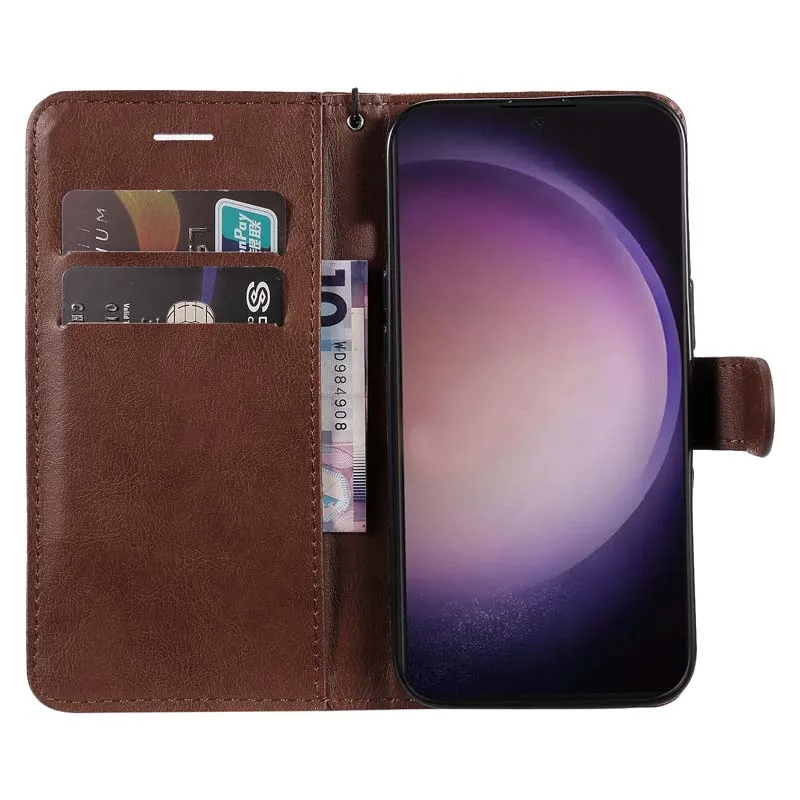 Leather Case For Samsung S24 FE Galaxy S 24 Plus Ultra M35 A06 A12 A16 A22 A32 A42 A52S A52 A72 4G 5G Flip Book Cover Phone Case