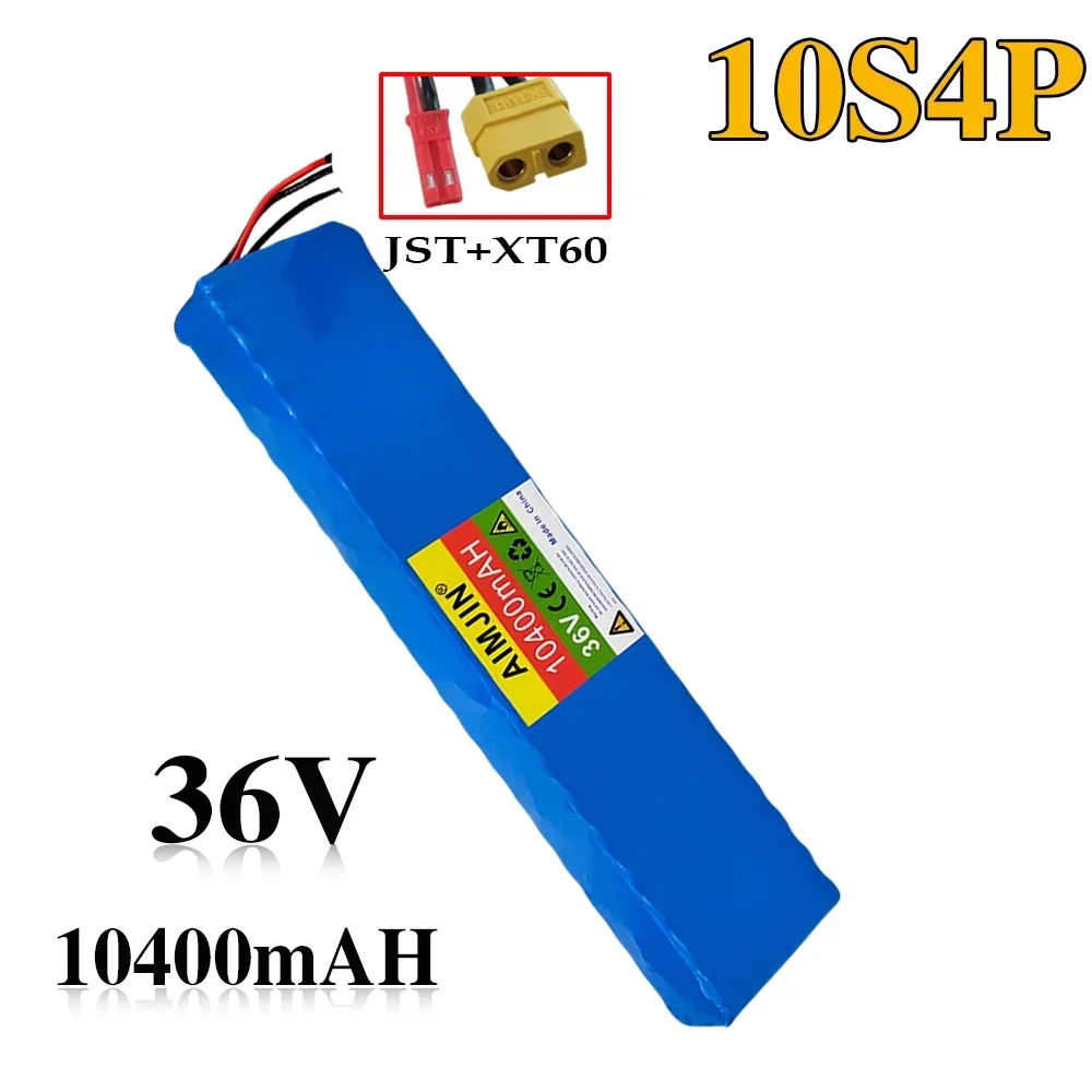 10S4P 10.4Ah Lithium Battery 36V for Electric Bike and Scooter, with BMS image 3