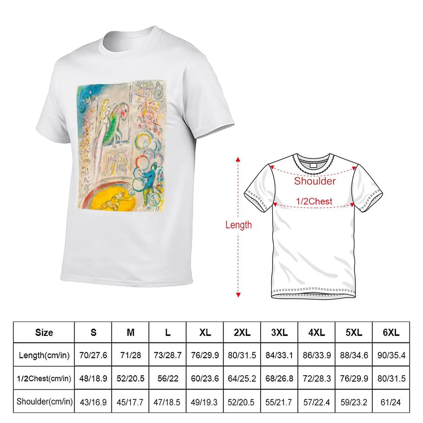 Marc Chagall - Le Cirque (1967) T-Shirt Breathable Mesh Panel T-Shirt