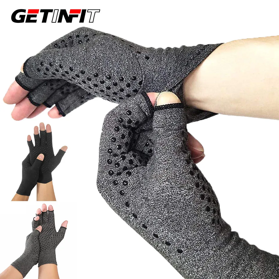 GETINFIT 1Pair Pressure Gloves Daily Commute Anti Slip Elastic Touch Gloves Outdoor Sports Hiking Camping Cycling Men Women