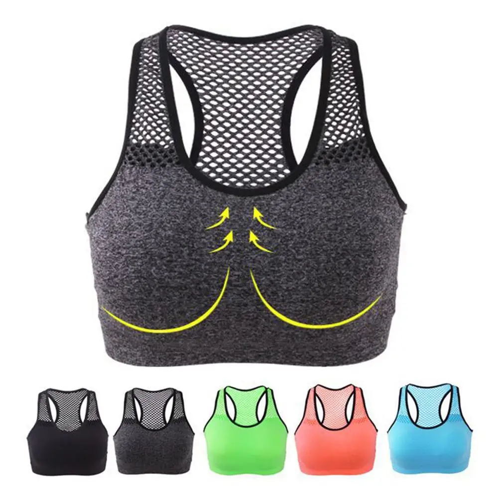 Women Sports Bra Top Push Up Fitness Yoga Bra Underwear Sport Tops For Women Breathable Running Vest Gym Wear