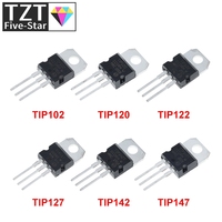 10pcs Tip102 Tip120 Tip122 Tip127 Tip142 Tip147 Transistor Tip142t Tip147t For diy