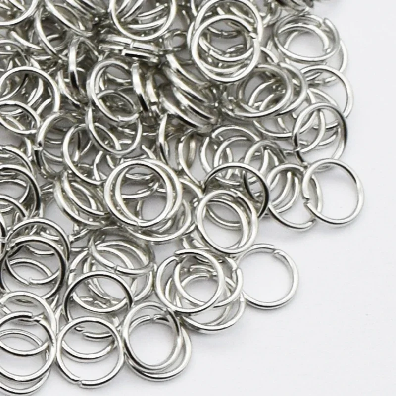 30 teile/los 1.0*15mm Gold Silber Farbe offen runde Einzels ch laufen Sprung Split Ringe für DIY Schmuck Schlüssel bund Halskette Ergebnisse machen