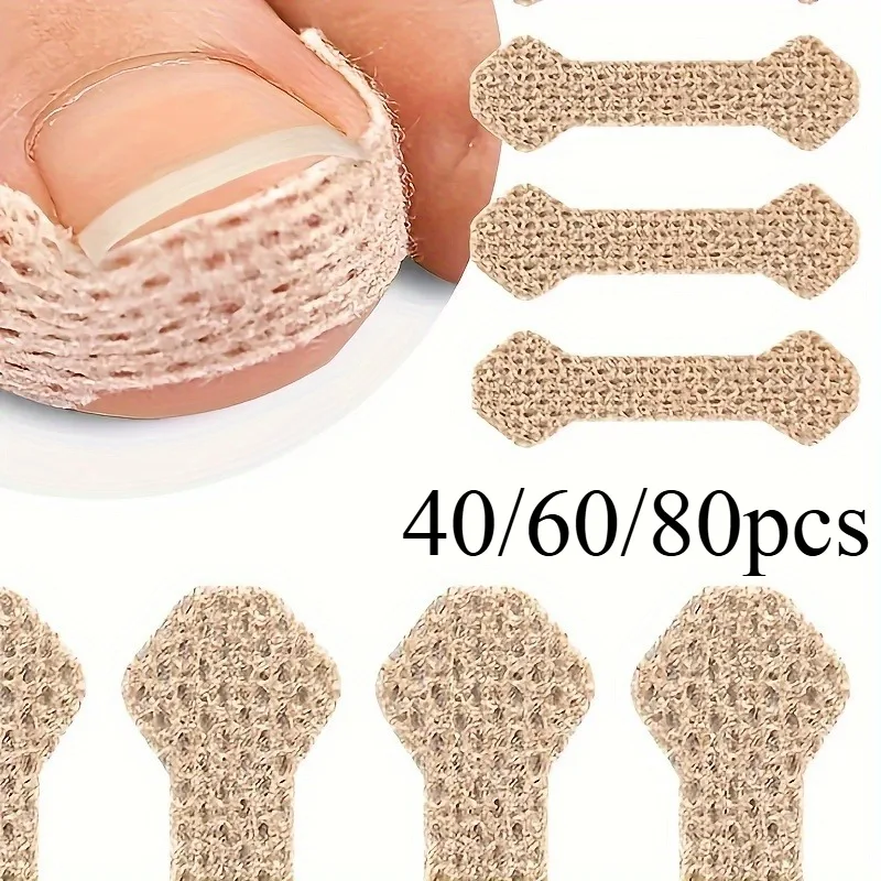 

40/60/80pcs Ingrown Toenail Tool 40/60/80 Breathable Bandage Odorless Suitable for Foot Hand And Nail Care