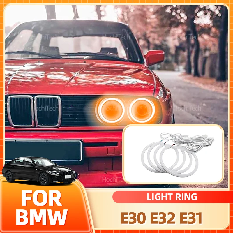 Держатель для очков Высокое качество 16-цветный ультра яркий RGB хлопок светодиодный кольца «ангельские глазки» дневного света для BMW E30 E32 E31 автомобильный доступ Держатель для очков Высокое качество 16-цветный ультра яркий RGB хлопок светодиодный кольца «ангельские глазки» дневного света для BMW E30 E32 E31 автомобильный доступ