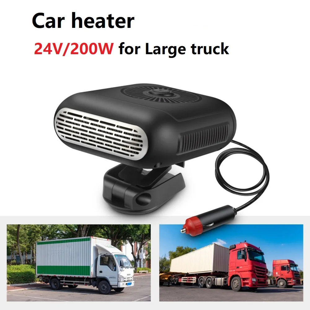 Powerful Heat Distribution Portable Electric CarTruck Heater 12V 24V Large Air Outlet High Temperature Resistance