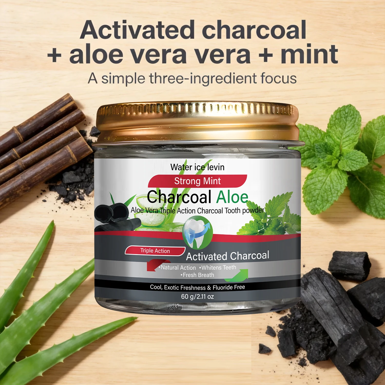 Aktivkohle-Aloe-Zahnpulver, st – Teeth Whitening Charcoal Bewertung und Preis