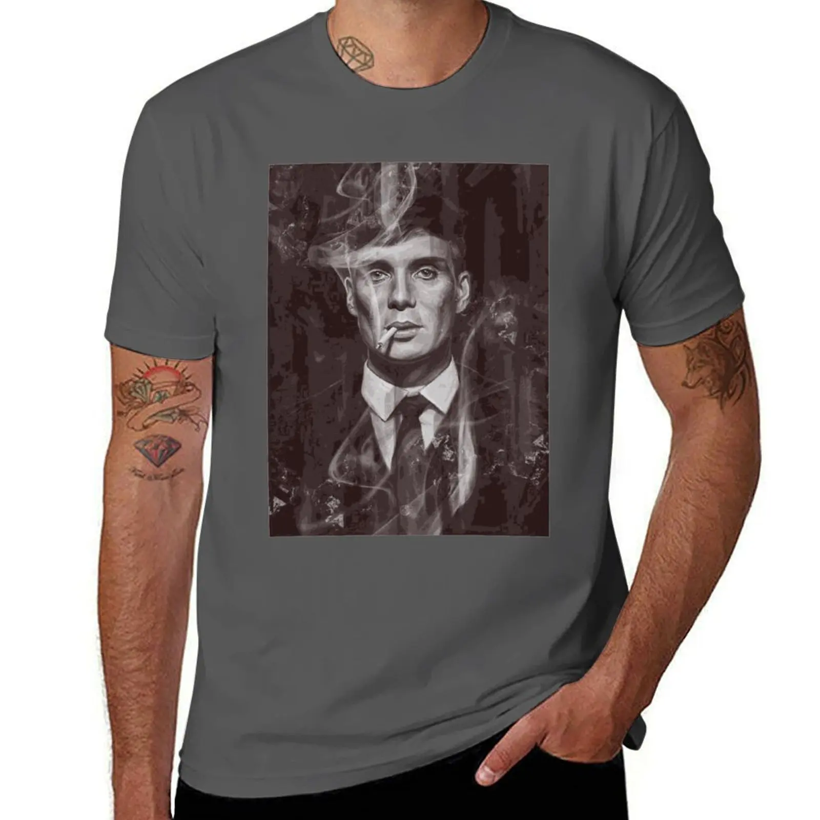 

tommy shelby T-Shirt Funny t-shirts plus size clothes Luxury man oversizeds mens white t shirts