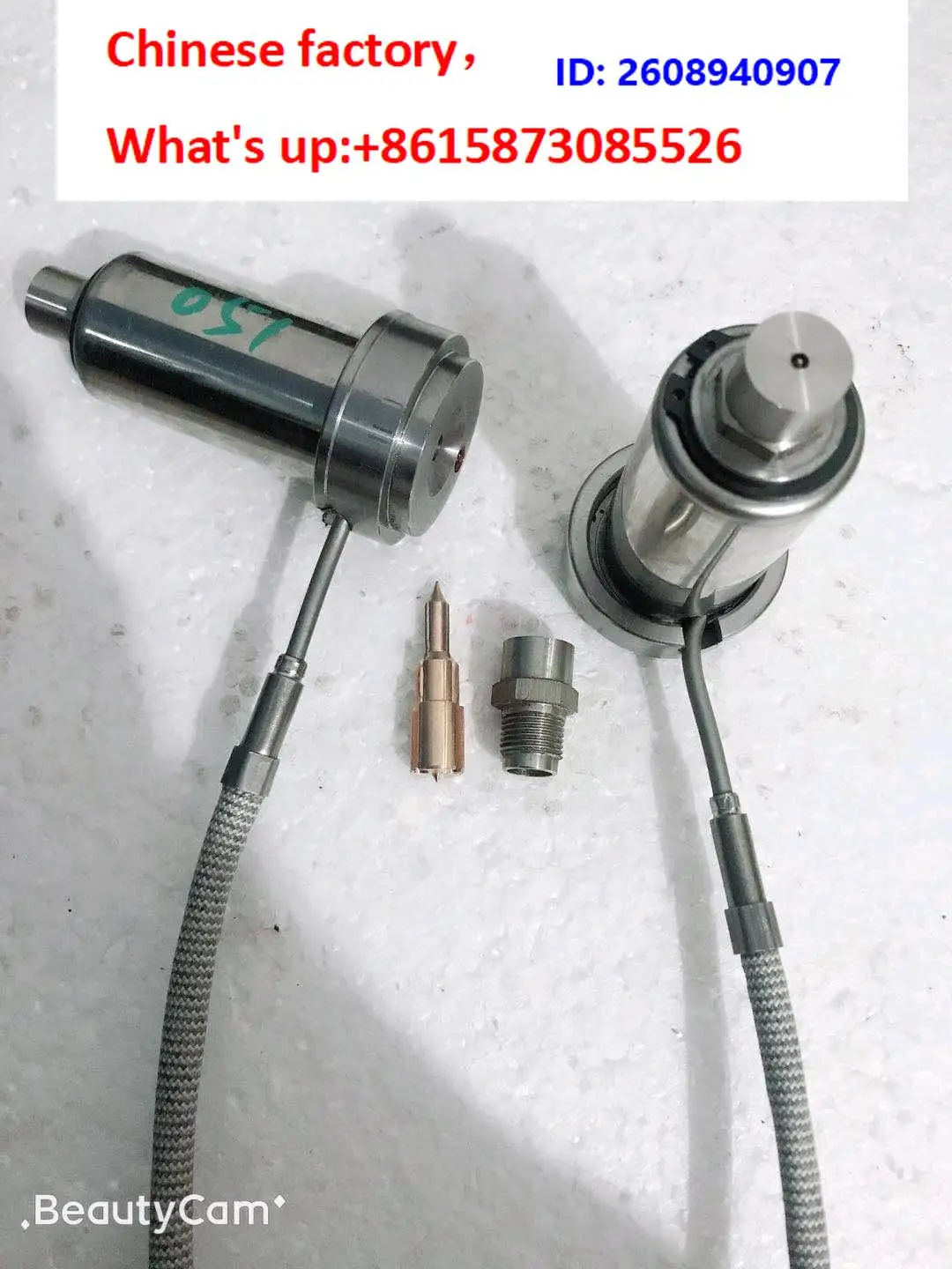 Low-cost hot runner; closed point-feed hot nozzle total length 60 to 100