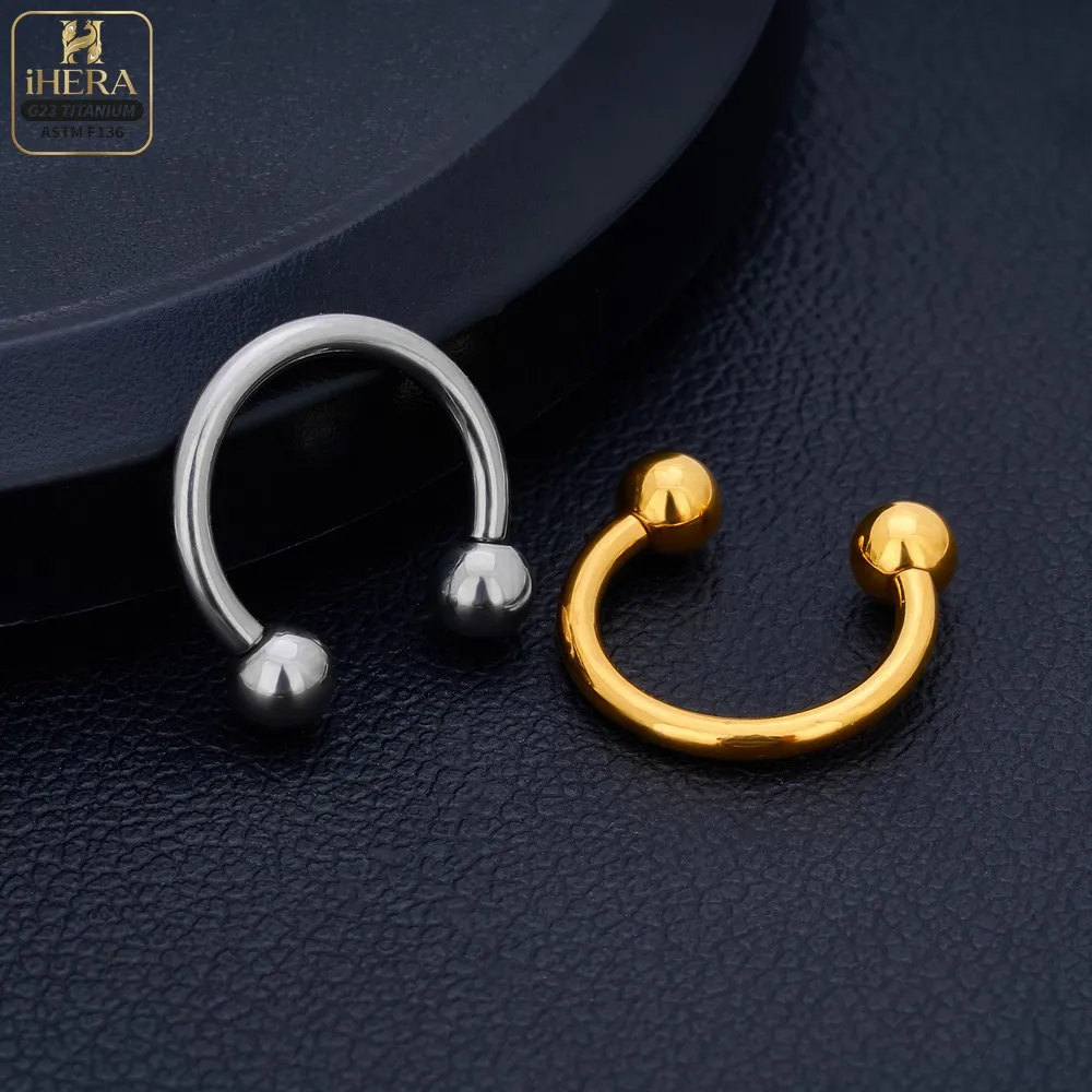 1/5PC G23 Titanium Nose Rings Piercings Lip Eyebrow Ear Septum Helix Cartilage Septum Body Jewelry Piercing Labret Nariz C Rod