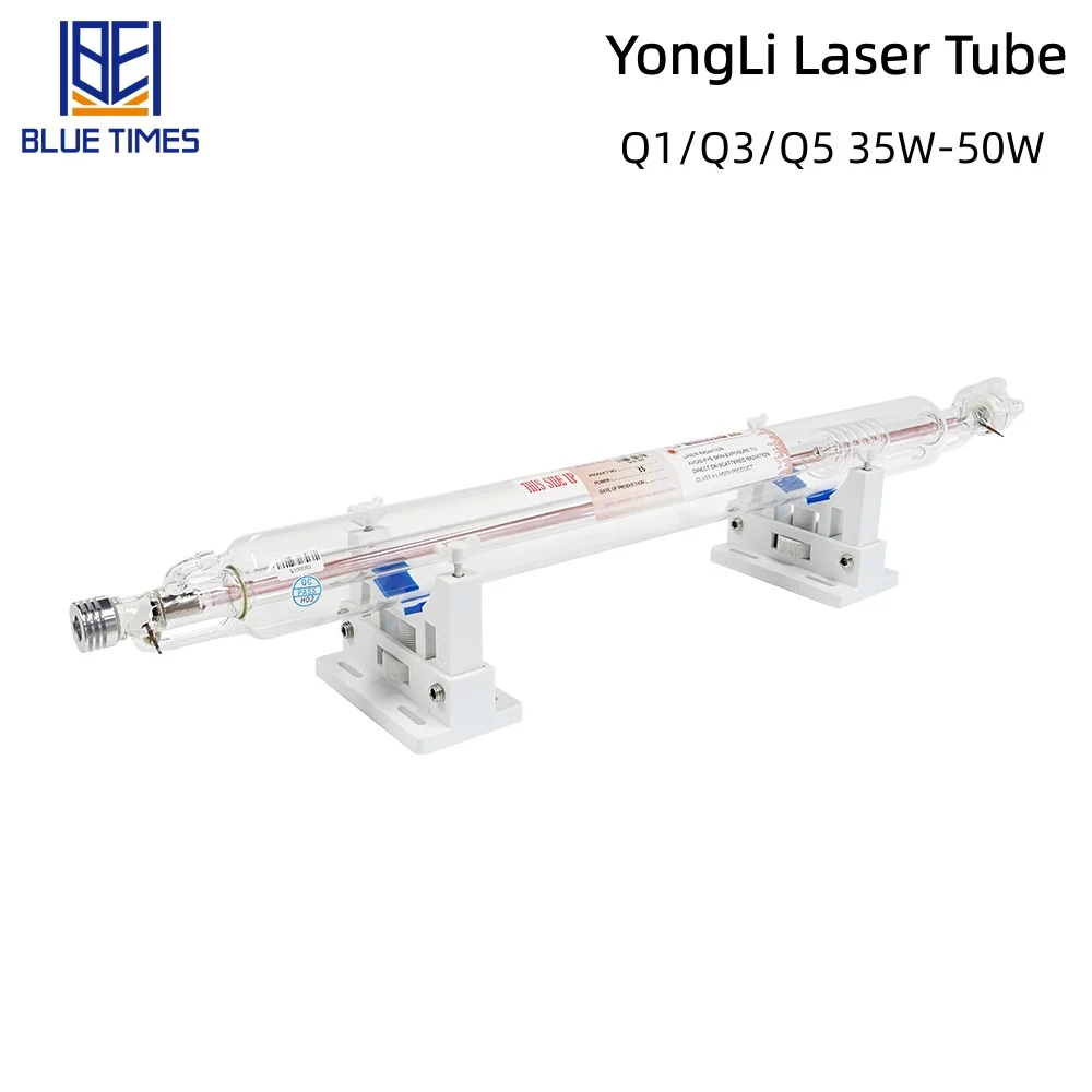 

Bluetimes YongLi Q1/Q3/Q5 35-50W CO2 Laser Tube Glass Laser Lamp for Co2 Laser Engraving Cutting Machine K40 Series High Quality