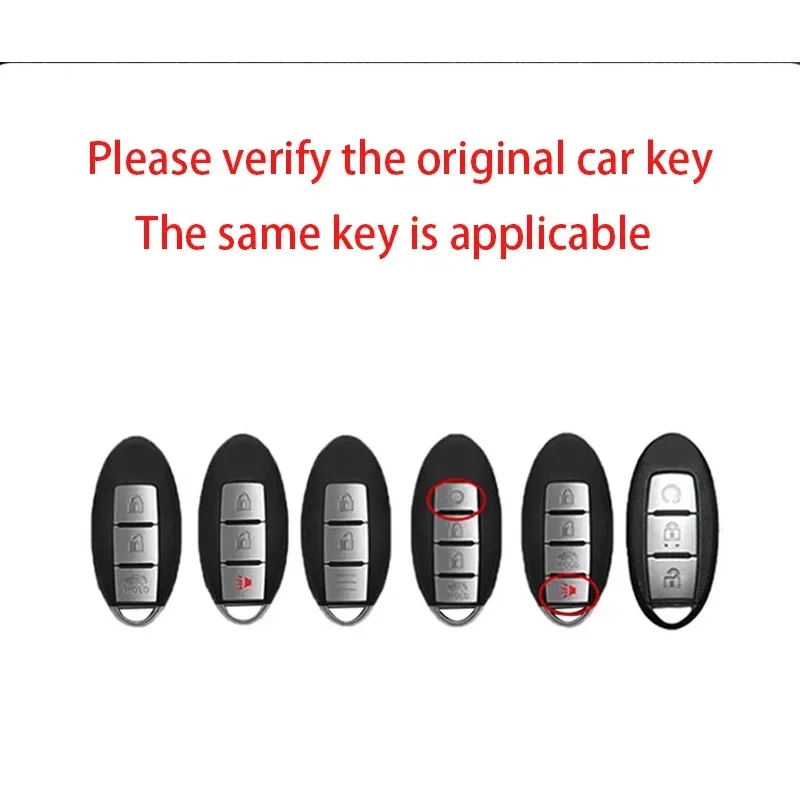 Suitable Zinc Alloy Car Remote Key Cover Case For Infiniti Q50 Q60 Q70 QX50 QX60 QX70 For Nissan Qashqai Juke J10 J11 X-Trail view 4