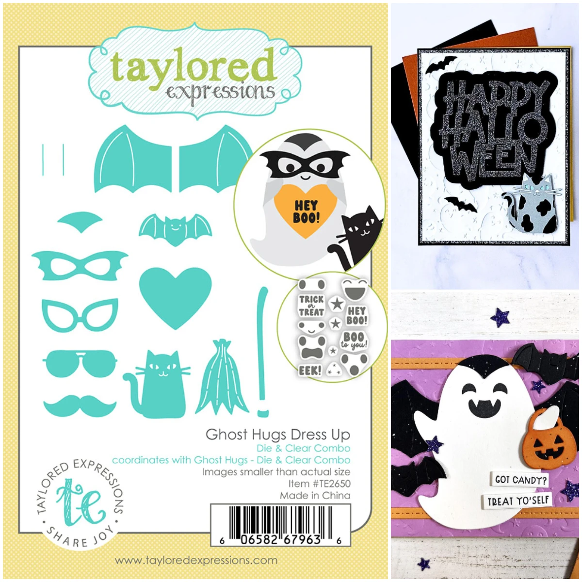 Happy Halloween Ghost Hugs Dress Up Die & Clear Stamp Combo New Metal Cutting Dies Stamps Scrapbook Diary Decoration Embossing