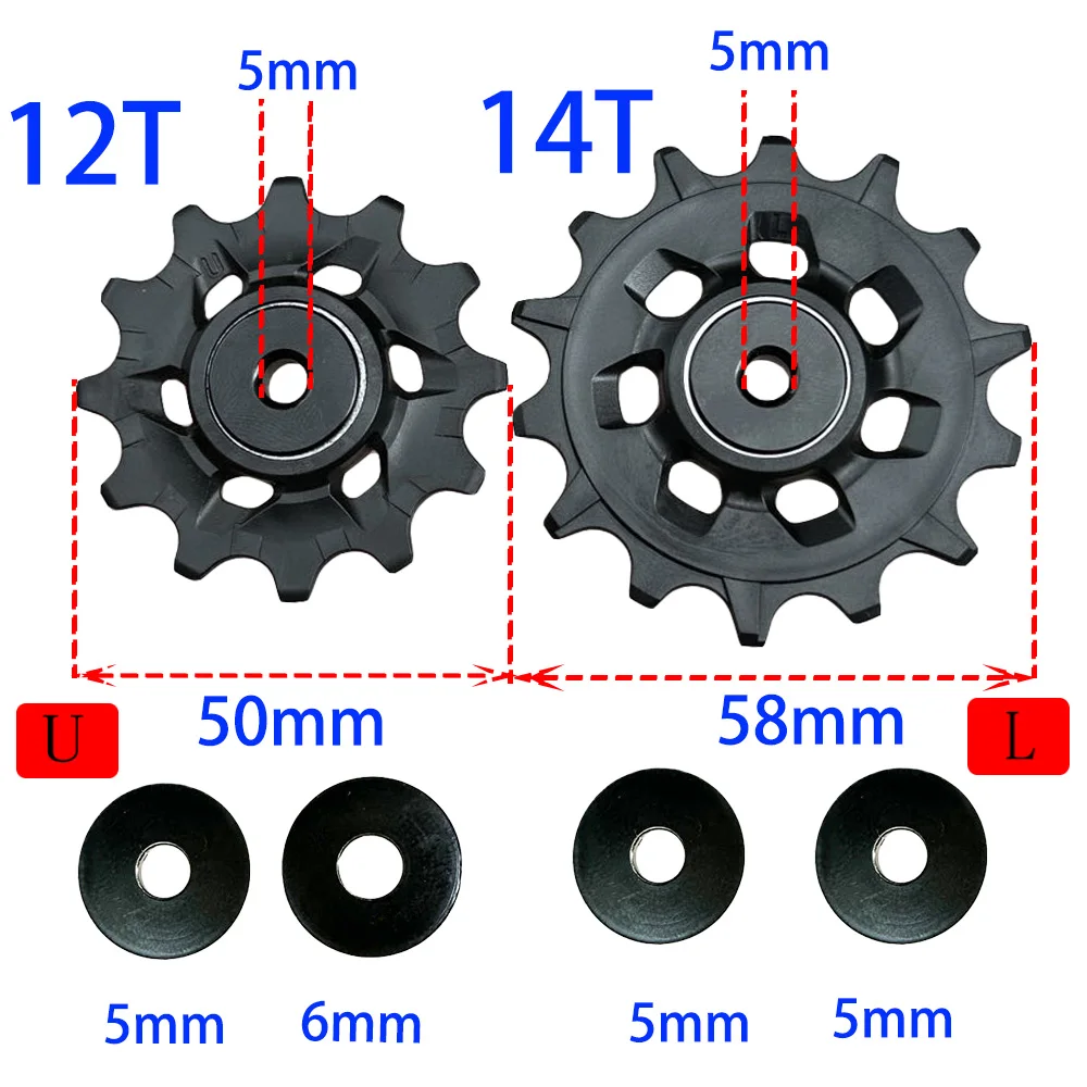 12T 14T Rear Derailleur Pulley Wheel Jockey Seal Bearing Road Bike Pulley Roller 12s For Sram Eagle XX1 X01 X1 GX NX 12 v Part