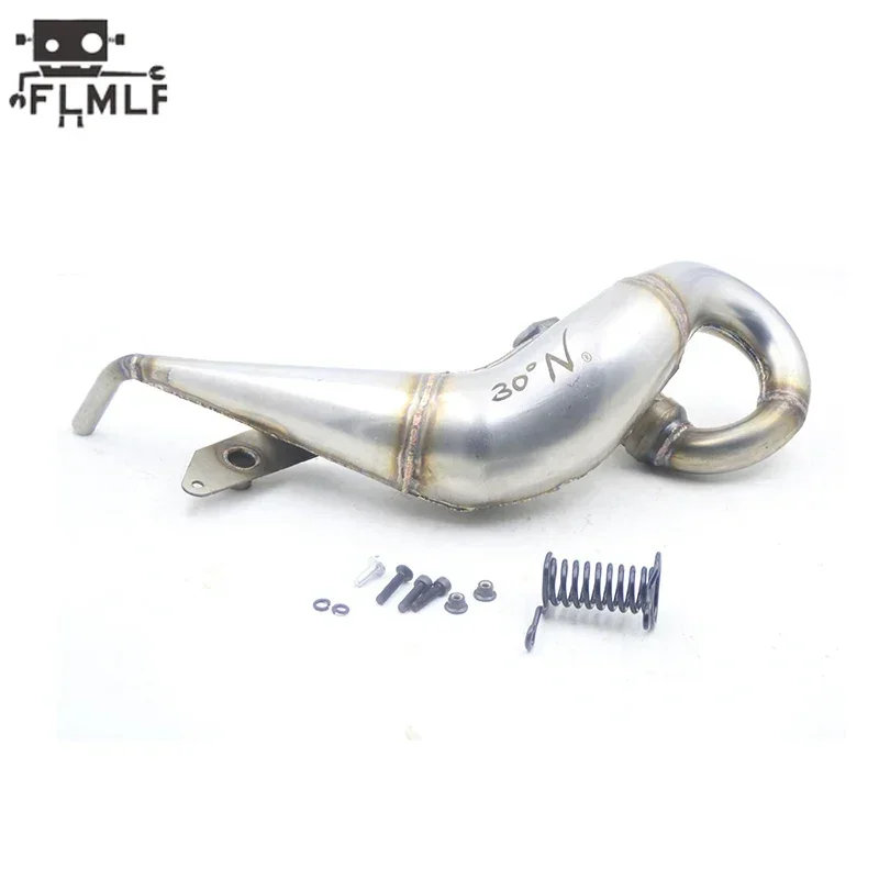 Metal Exhaust Pipe Kit for 1/5 Losi 5ive-t Rovan LT King Motor X2 QL FID RACING TRUCK RC CAR PARTS